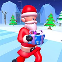 3D Santa Run Online Game