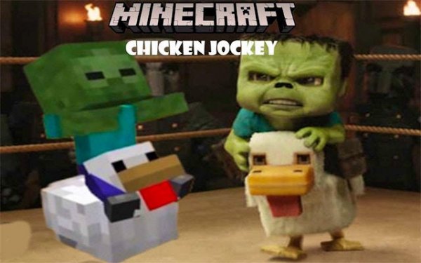 Projectilecraft Chicken Jockey Spot The Difference Puzzle Game Online