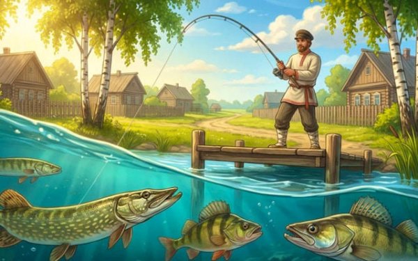 Fishing the Russian Way: Angler's Journey Online Game Simulation Game