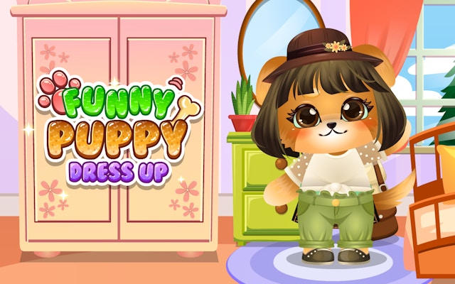 Funny Puppy Dressup Game