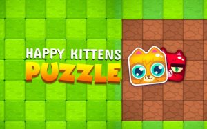 Happy Kittens Puzzle - Cute Cat Grid Game Online