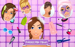 Princess Hair Spa Salon: Makeover & Dress Up Game